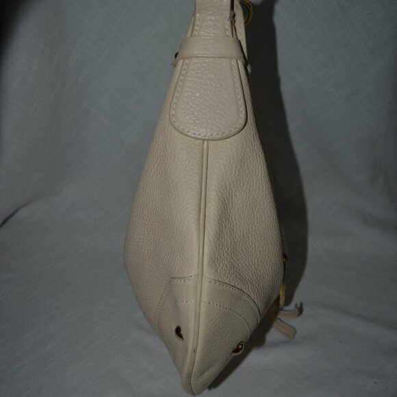 Dolce & Gabbana Ivory Pebbled Leather Shoulder Strap Handbag - Picture 6 of 12